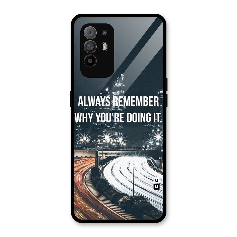Always Remember Glass Back Case for Oppo F19 Pro Plus 5G