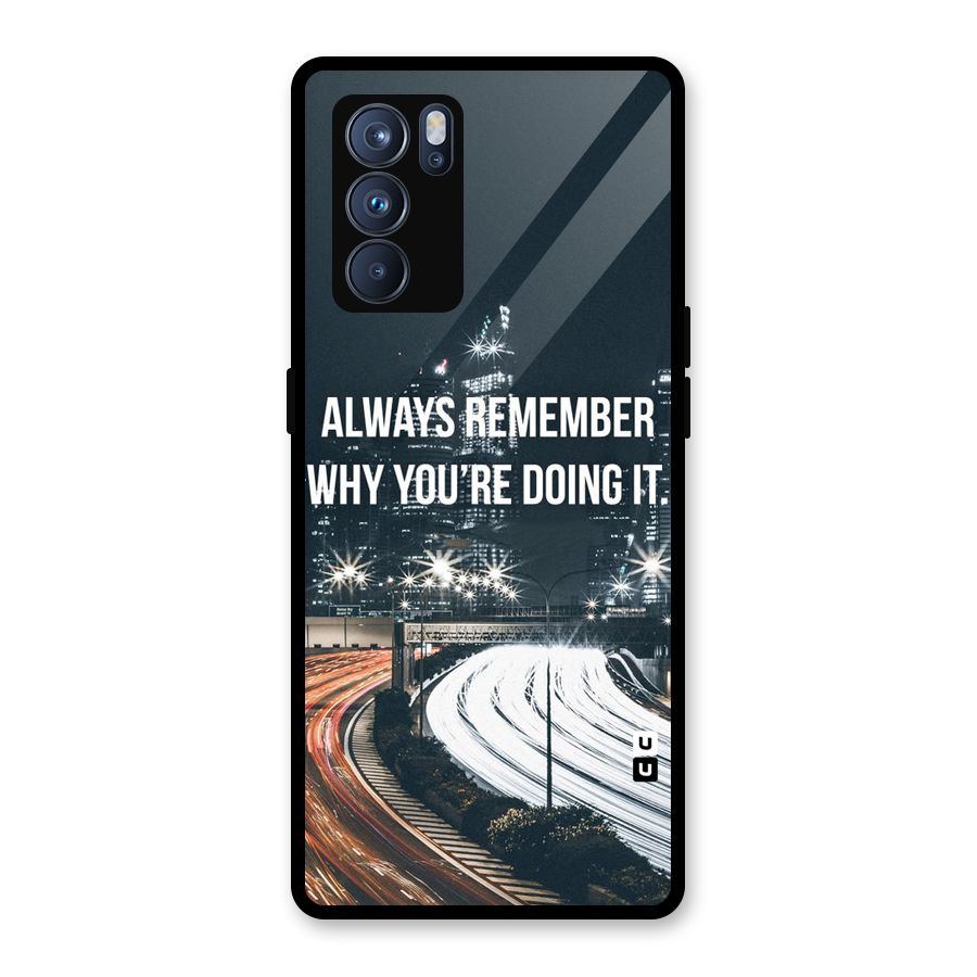 Always Remember Glass Back Case for Oppo Reno6 Pro 5G