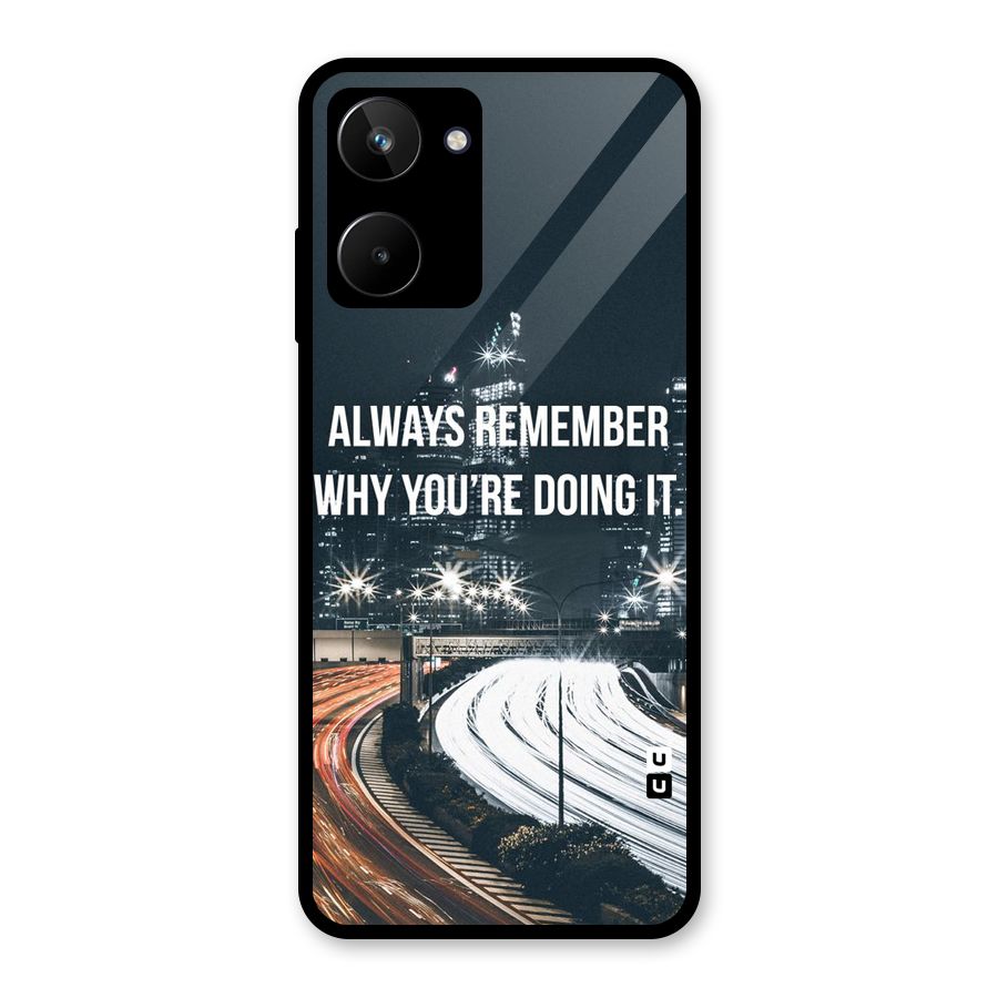 Always Remember Glass Back Case for Realme 10