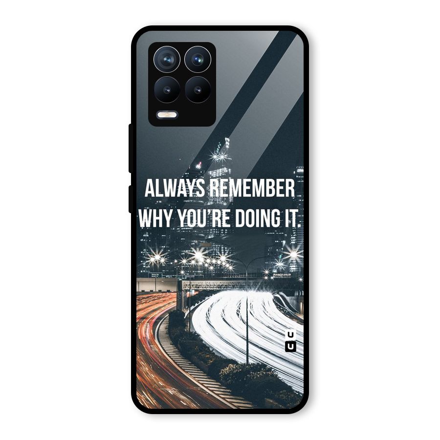 Always Remember Glass Back Case for Realme 8