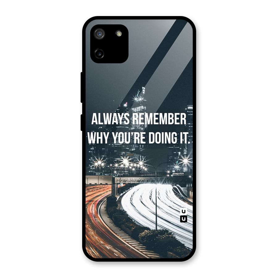 Always Remember Glass Back Case for Realme C11
