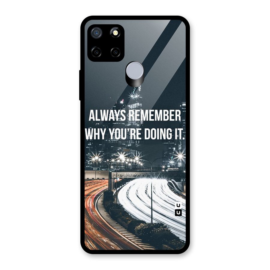 Always Remember Glass Back Case for Realme C12