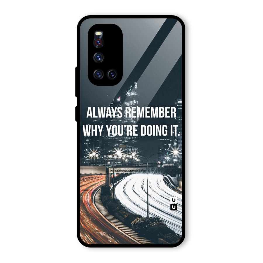 Always Remember Glass Back Case for Vivo V19