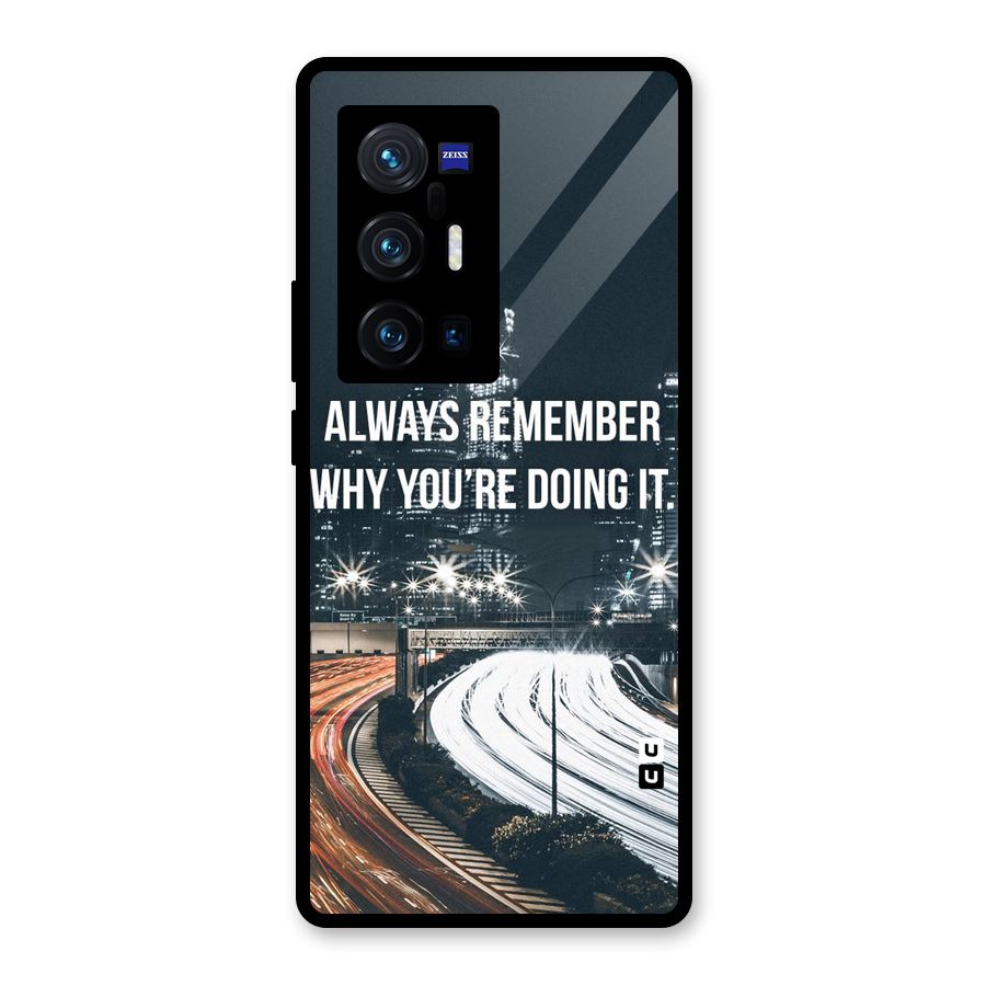 Always Remember Glass Back Case for Vivo X70 Pro Plus