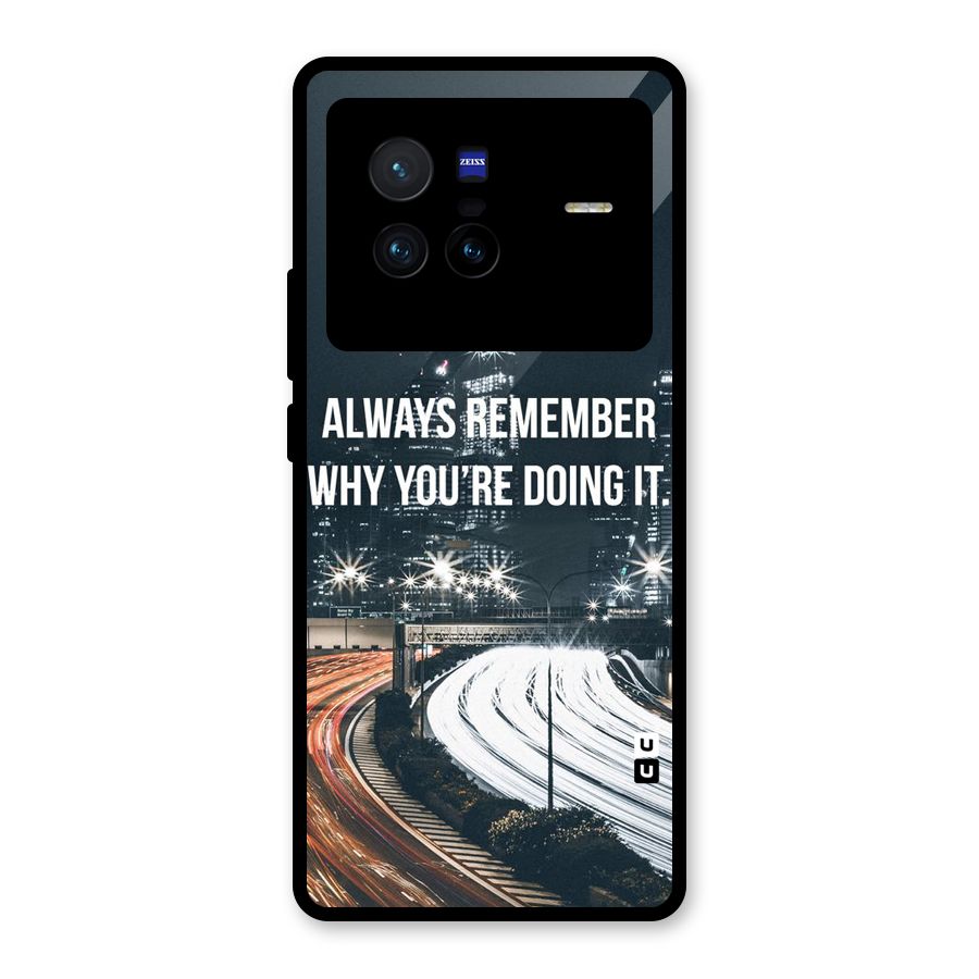 Always Remember Glass Back Case for Vivo X80