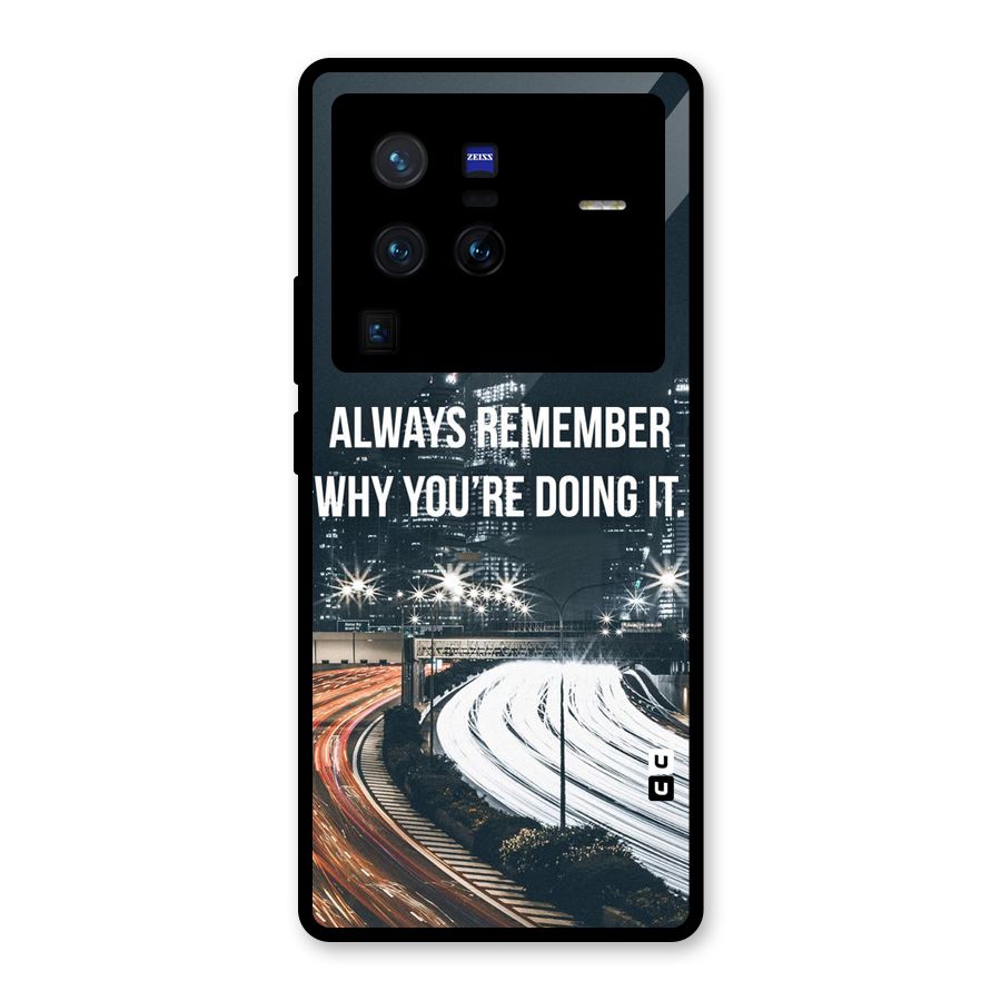Always Remember Glass Back Case for Vivo X80 Pro