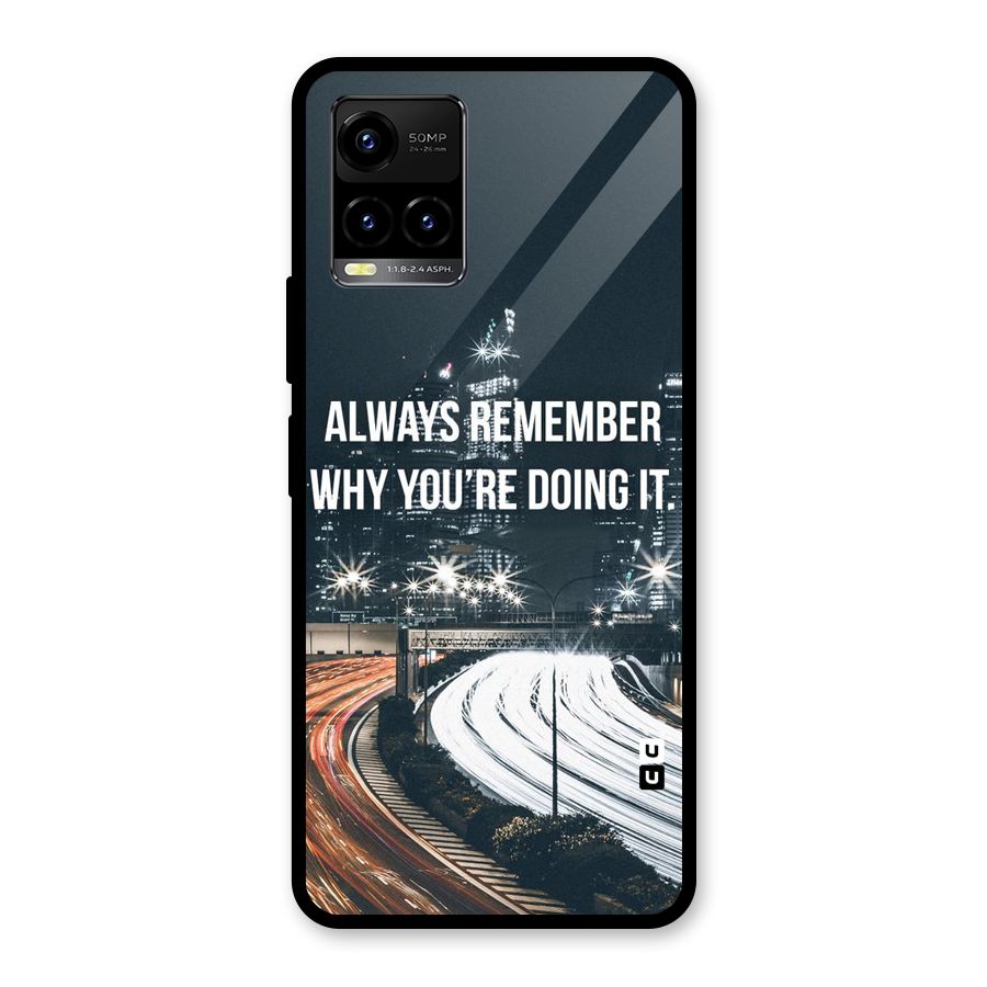 Always Remember Glass Back Case for Vivo Y21T