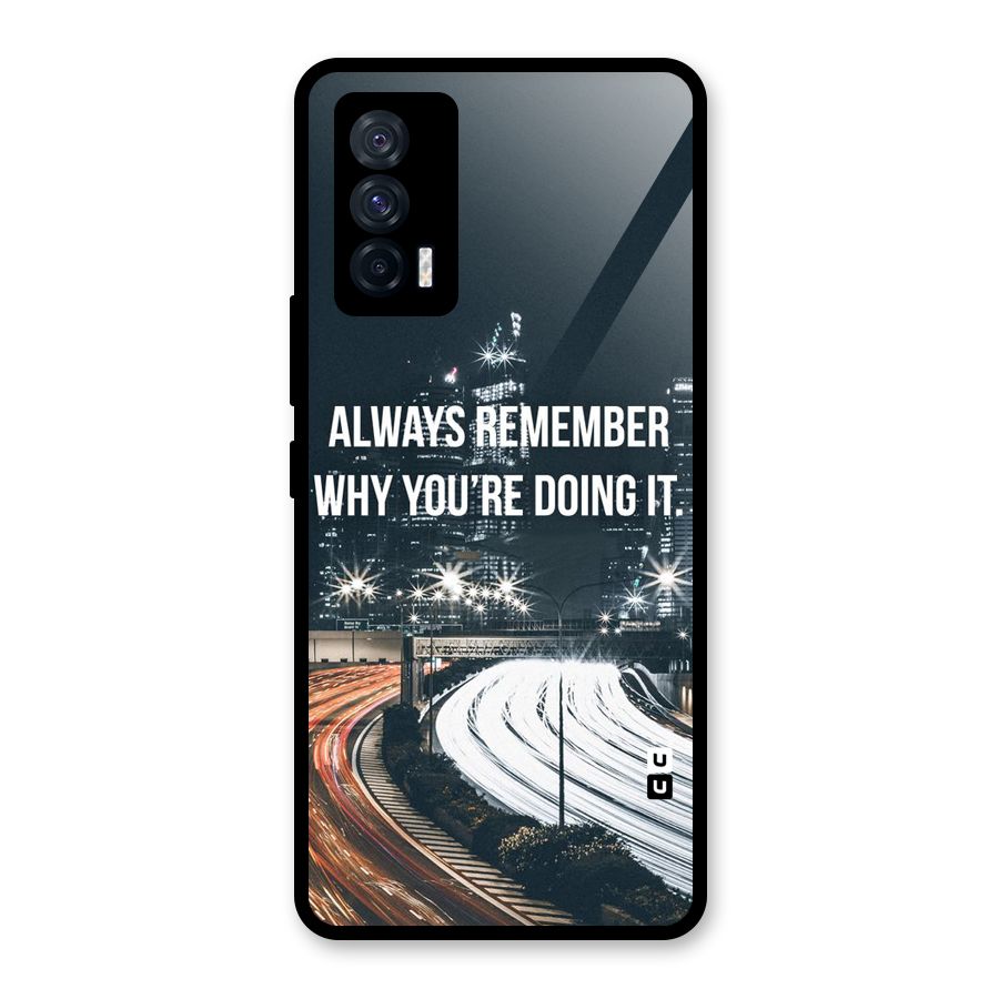 Always Remember Glass Back Case for Vivo iQOO 7 5G