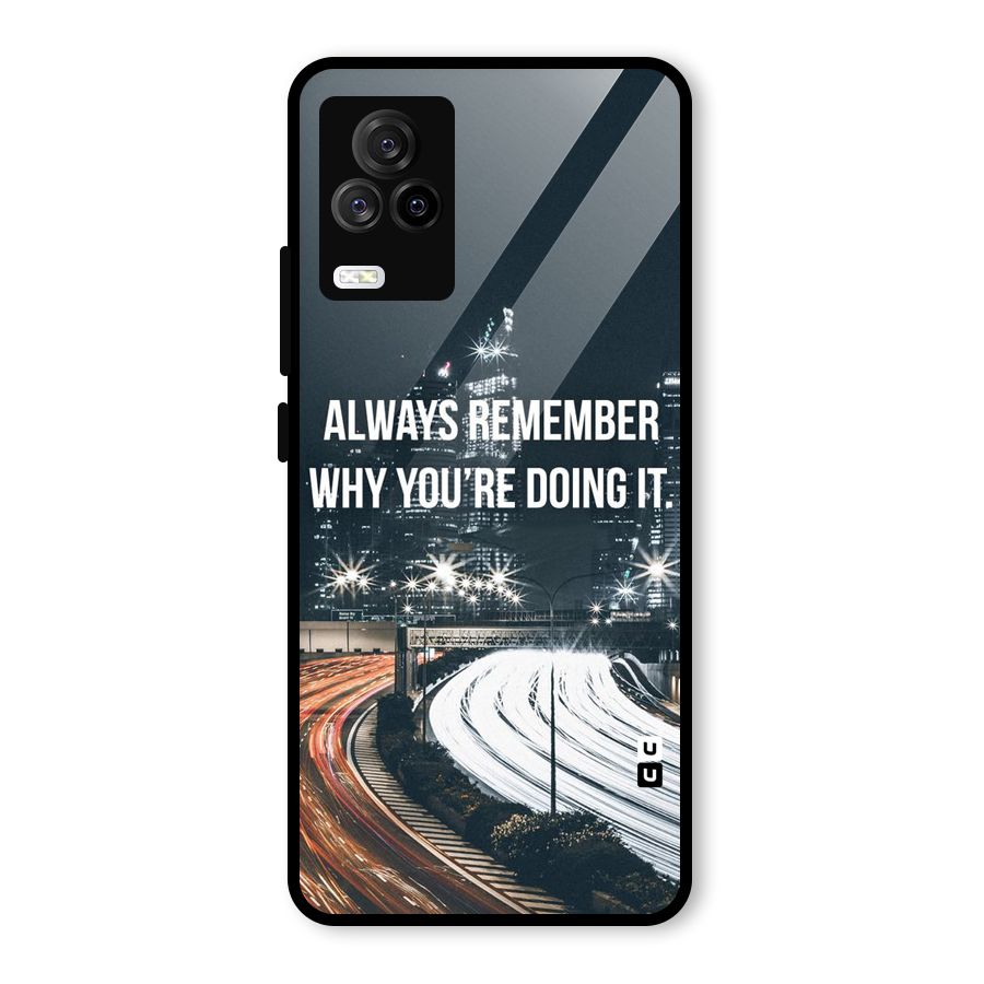 Always Remember Glass Back Case for Vivo iQOO 7 Legend 5G