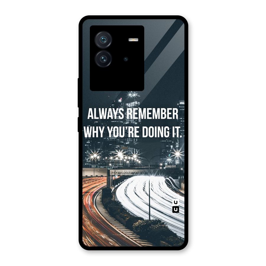 Always Remember Glass Back Case for Vivo iQOO Neo 6 5G