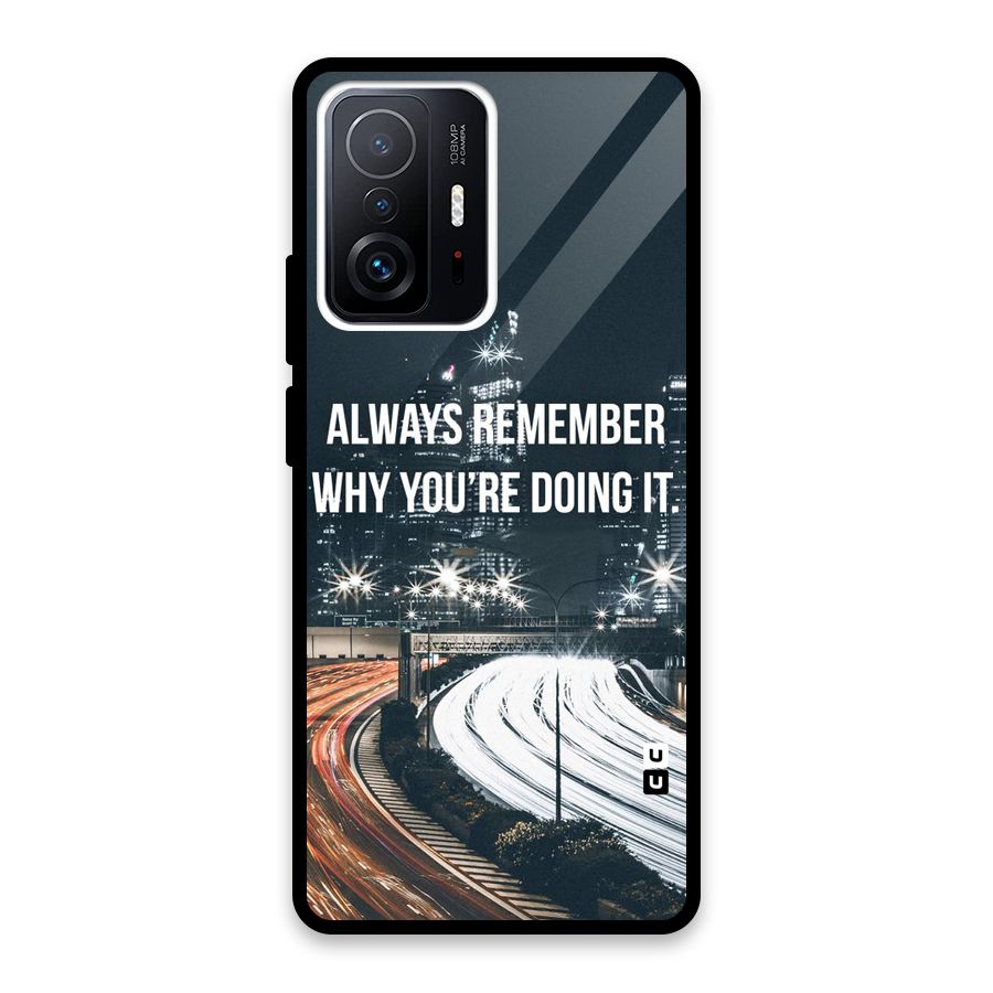 Always Remember Glass Back Case for Xiaomi 11T Pro