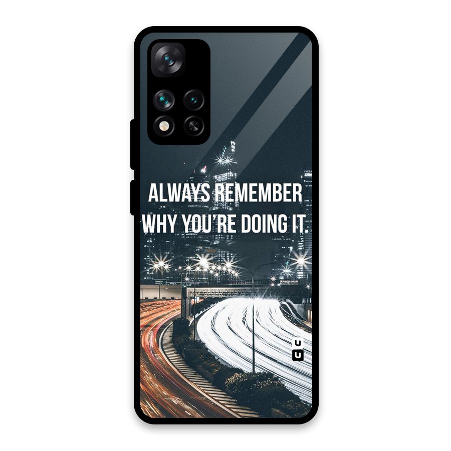 Always Remember Glass Back Case for Xiaomi 11i HyperCharge 5G