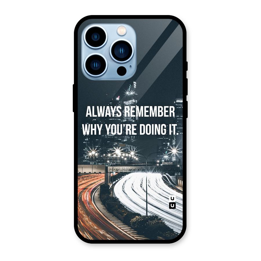 Always Remember Glass Back Case for iPhone 13 Pro