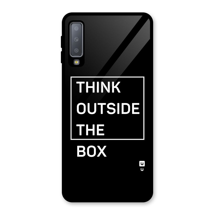 Always Think Outside Glass Back Case for Galaxy A7 (2018)