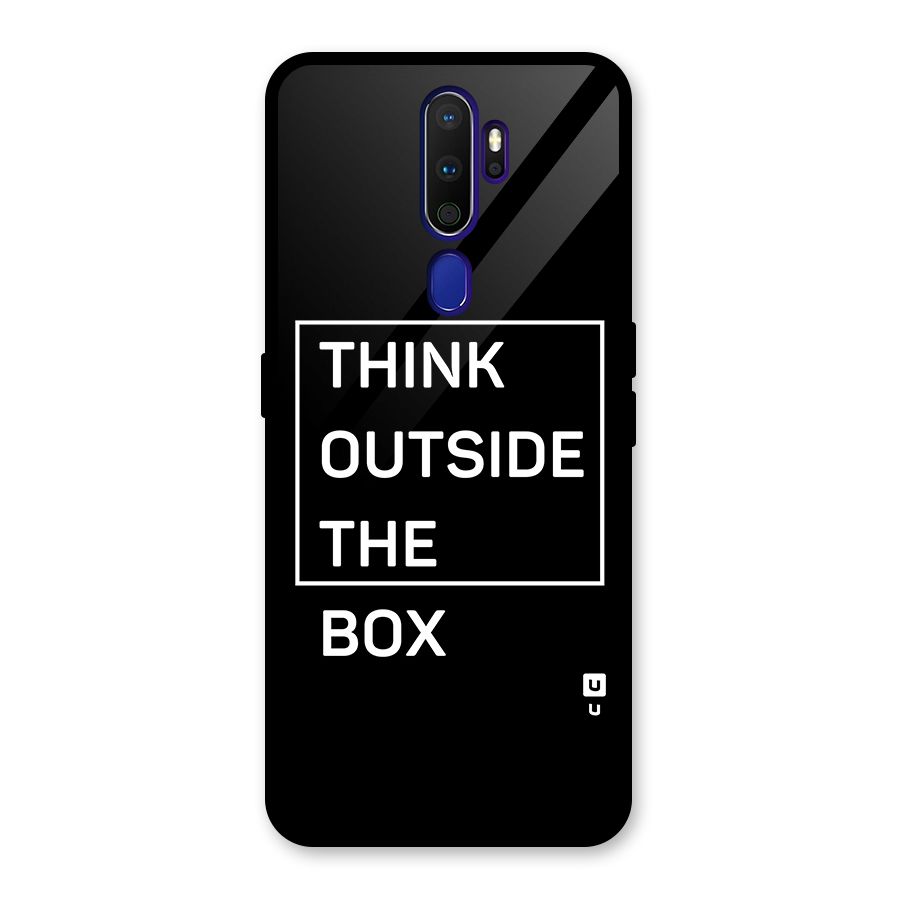Always Think Outside Glass Back Case for Oppo A9 (2020)