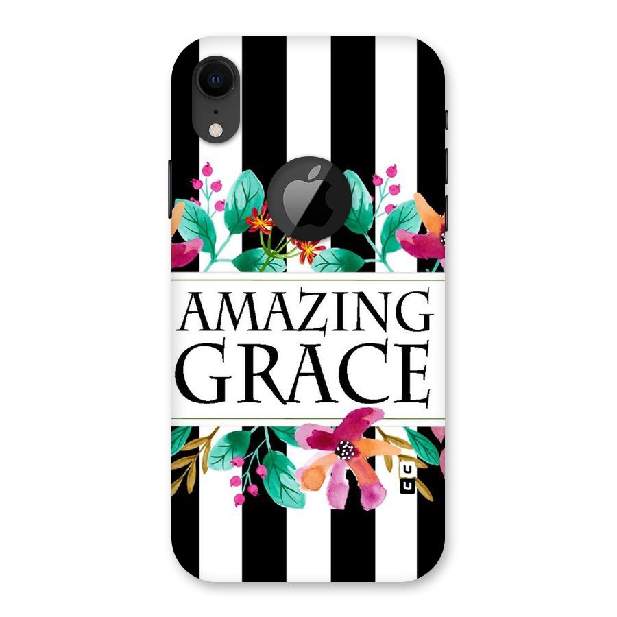 Amazing Grace Back Case for iPhone XR Logo Cut