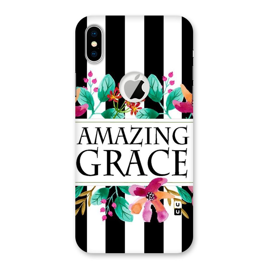 Amazing Grace Back Case for iPhone X Logo Cut
