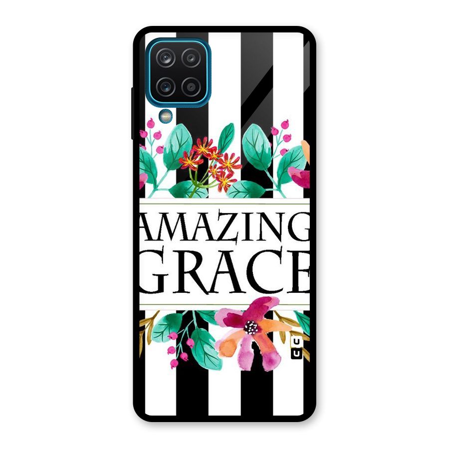 Amazing Grace Glass Back Case for Galaxy A12