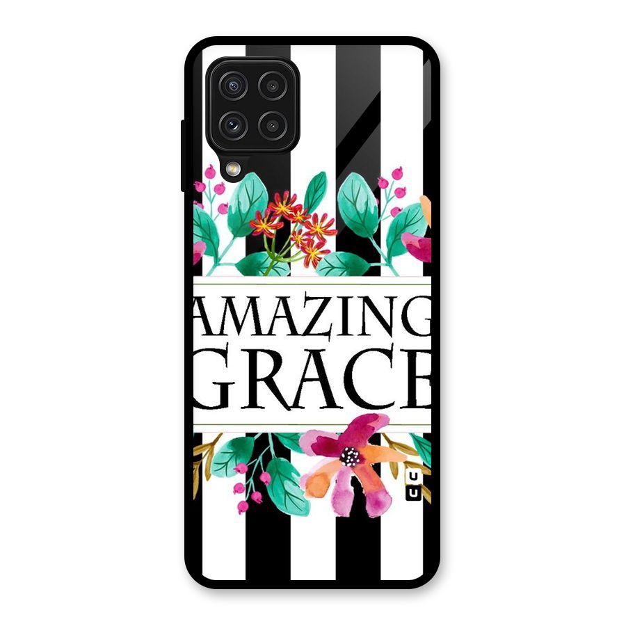 Amazing Grace Glass Back Case for Galaxy A22 4G