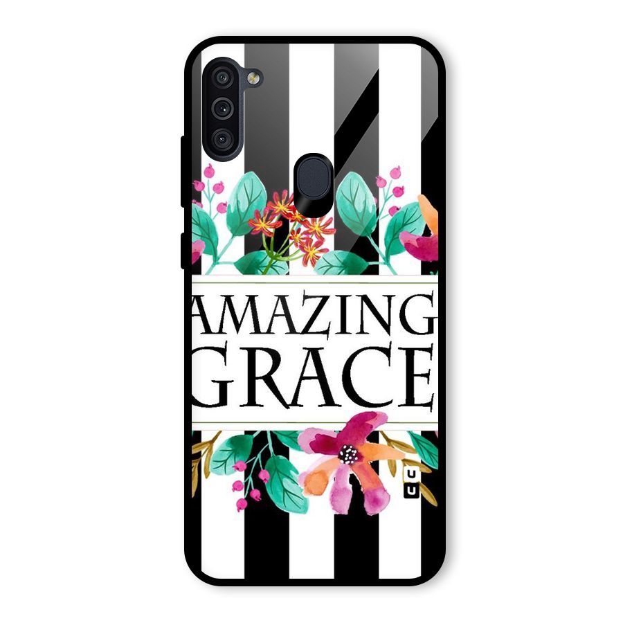 Amazing Grace Glass Back Case for Galaxy M11