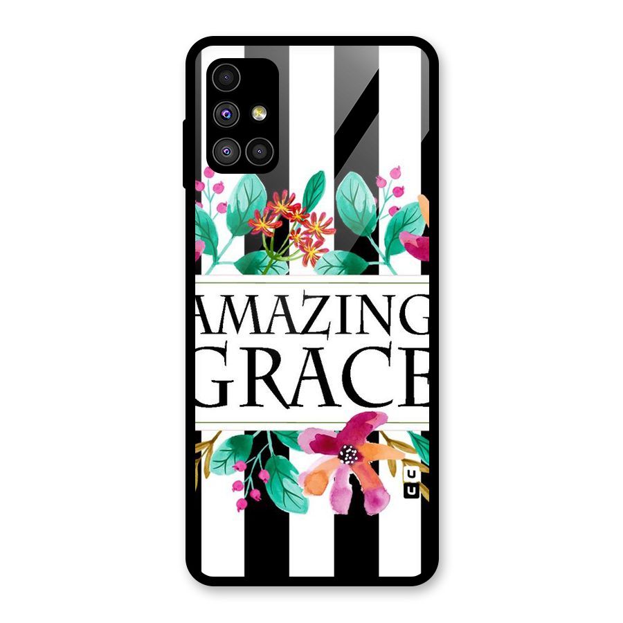 Amazing Grace Glass Back Case for Galaxy M51