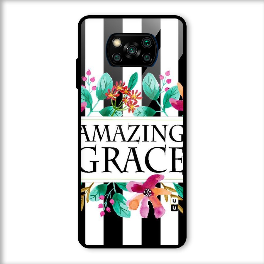 Amazing Grace Glass Back Case for Poco X3