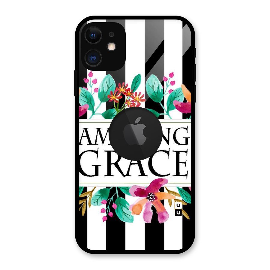Amazing Grace Glass Back Case for iPhone 11 Logo Cut