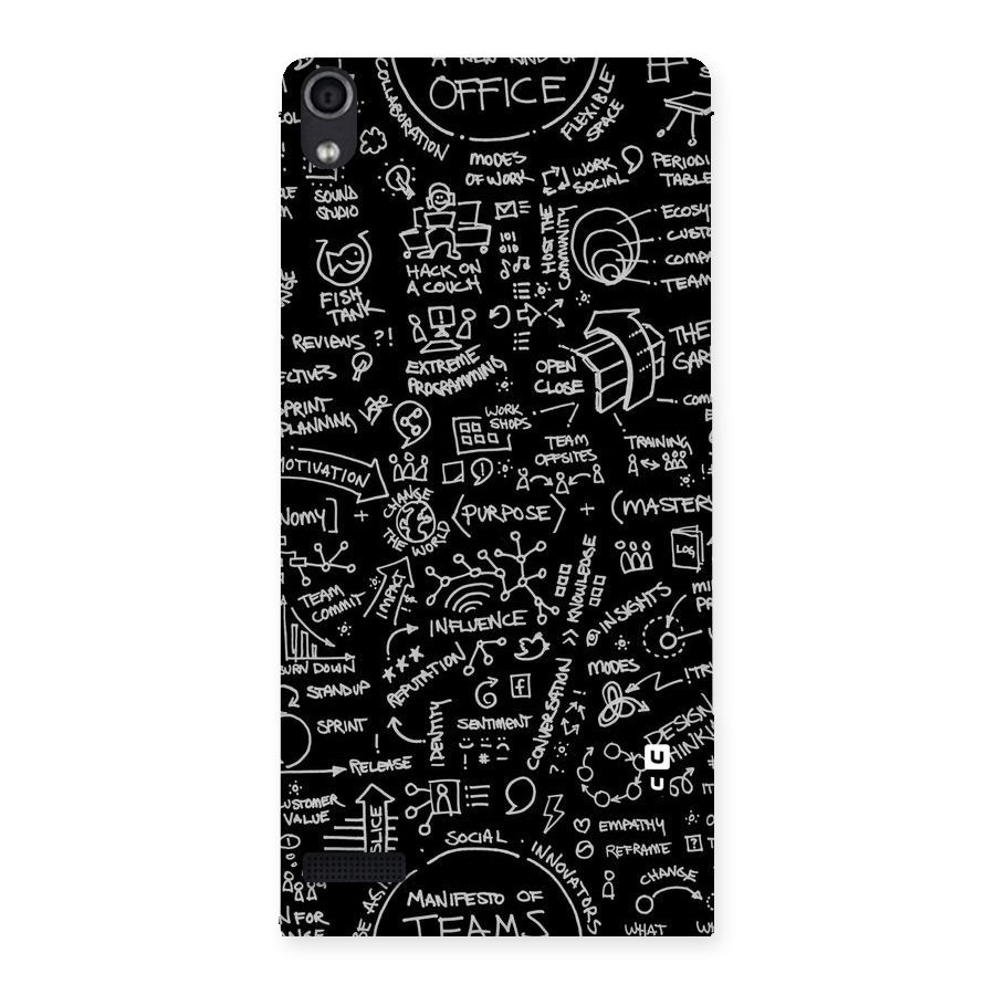 Anatomy Pattern Back Case for Ascend P6