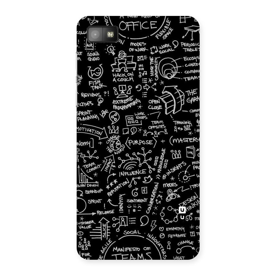 Anatomy Pattern Back Case for Blackberry Z10