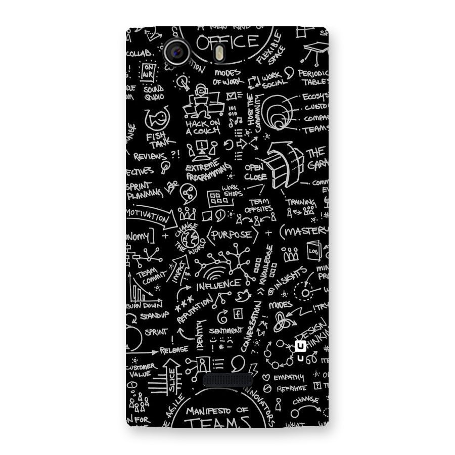 Anatomy Pattern Back Case for Canvas Nitro 2 E311
