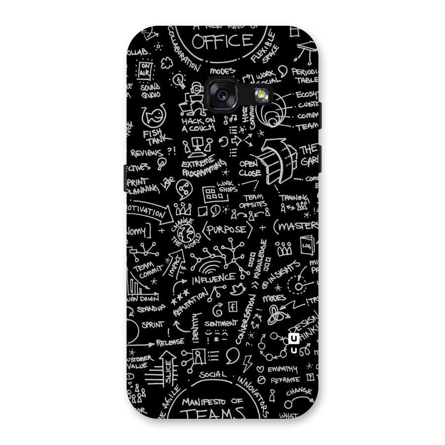 Anatomy Pattern Back Case for Galaxy A3 (2017)
