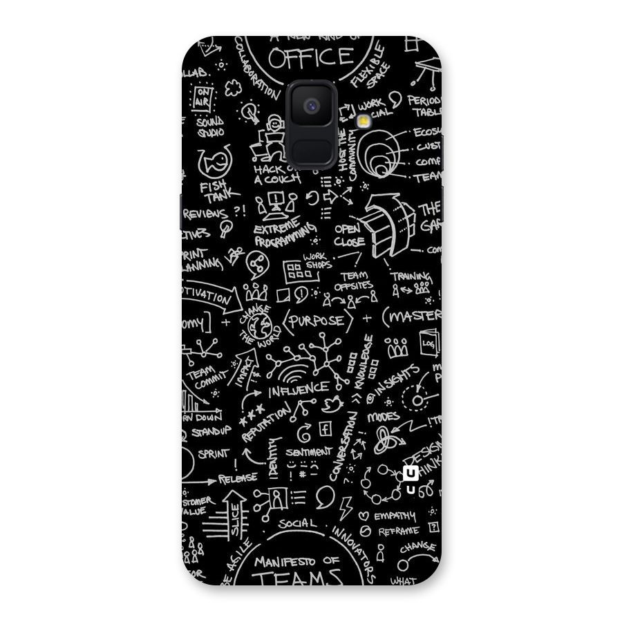 Anatomy Pattern Back Case for Galaxy A6 (2018)