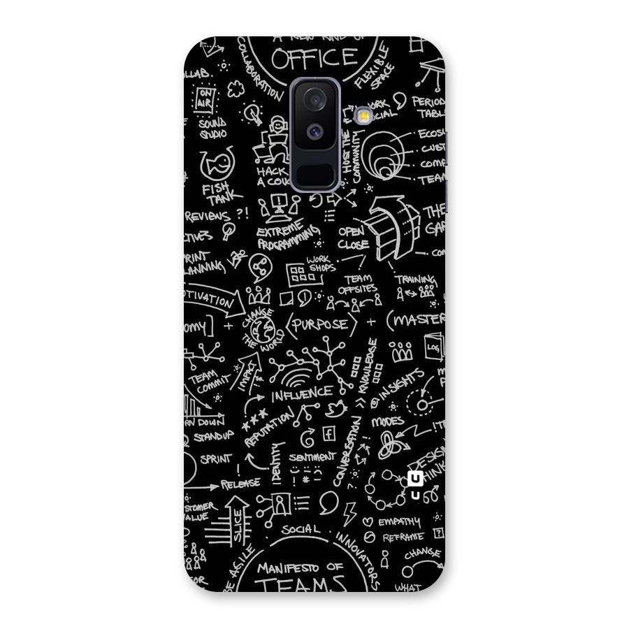 Anatomy Pattern Back Case for Galaxy A6 Plus