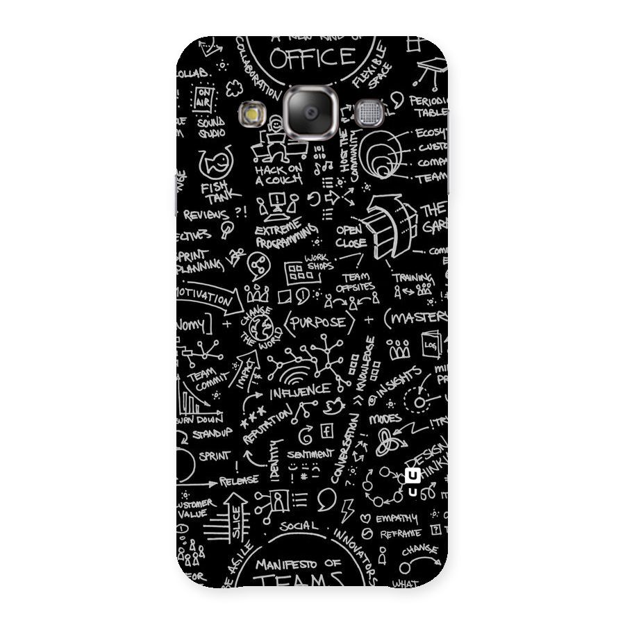 Anatomy Pattern Back Case for Galaxy E7