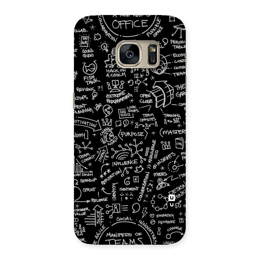 Anatomy Pattern Back Case for Galaxy S7
