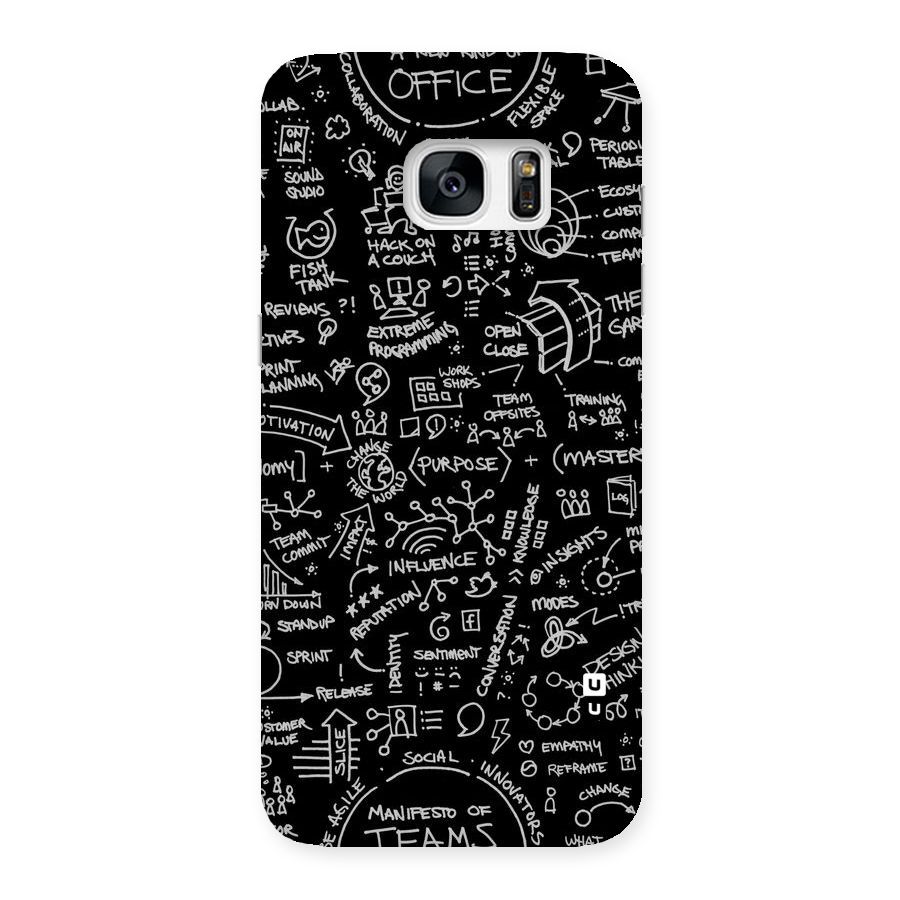 Anatomy Pattern Back Case for Galaxy S7 Edge
