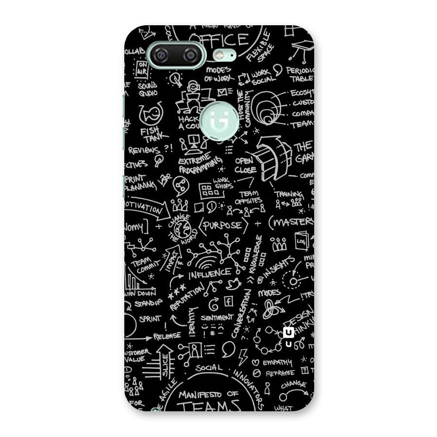 Anatomy Pattern Back Case for Gionee S10