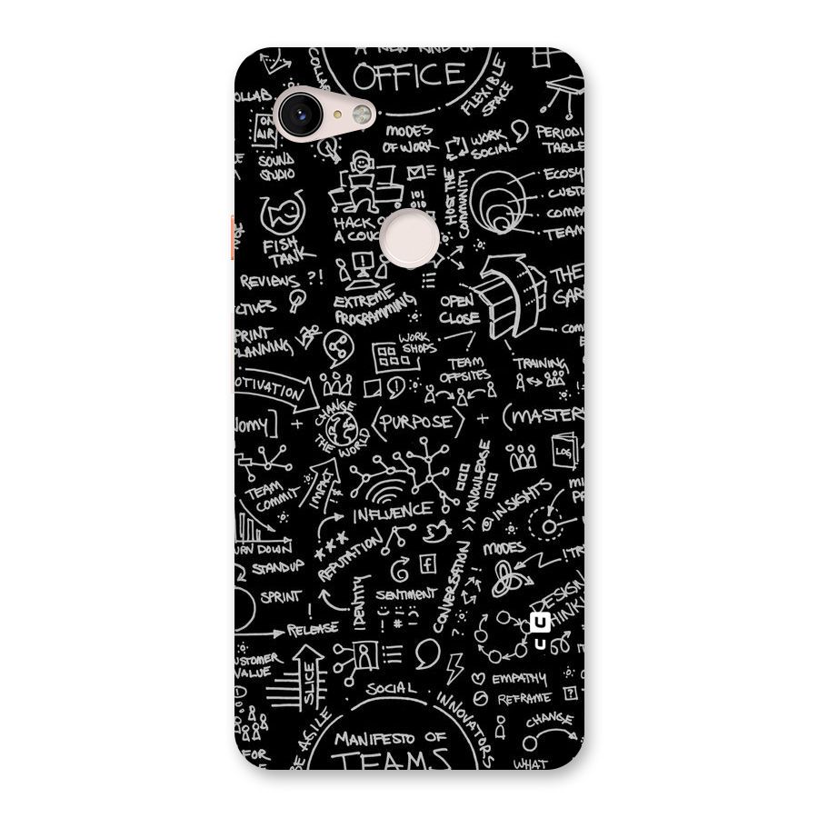 Anatomy Pattern Back Case for Google Pixel 3 XL