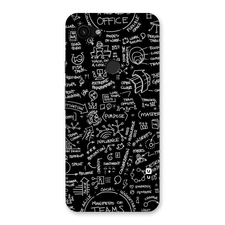 Anatomy Pattern Back Case for Google Pixel 3a XL