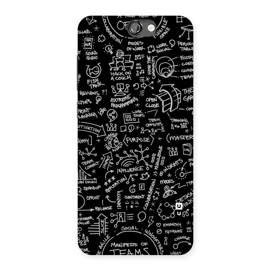 Anatomy Pattern Back Case for HTC One A9