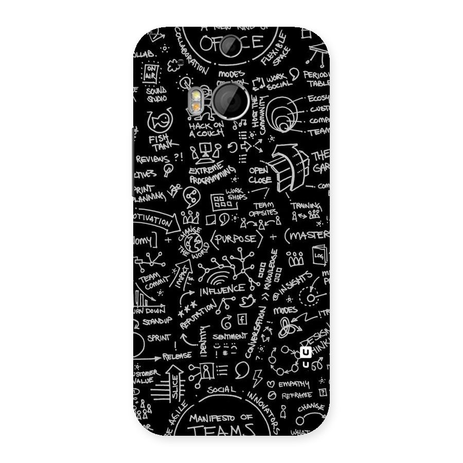 Anatomy Pattern Back Case for HTC One M8