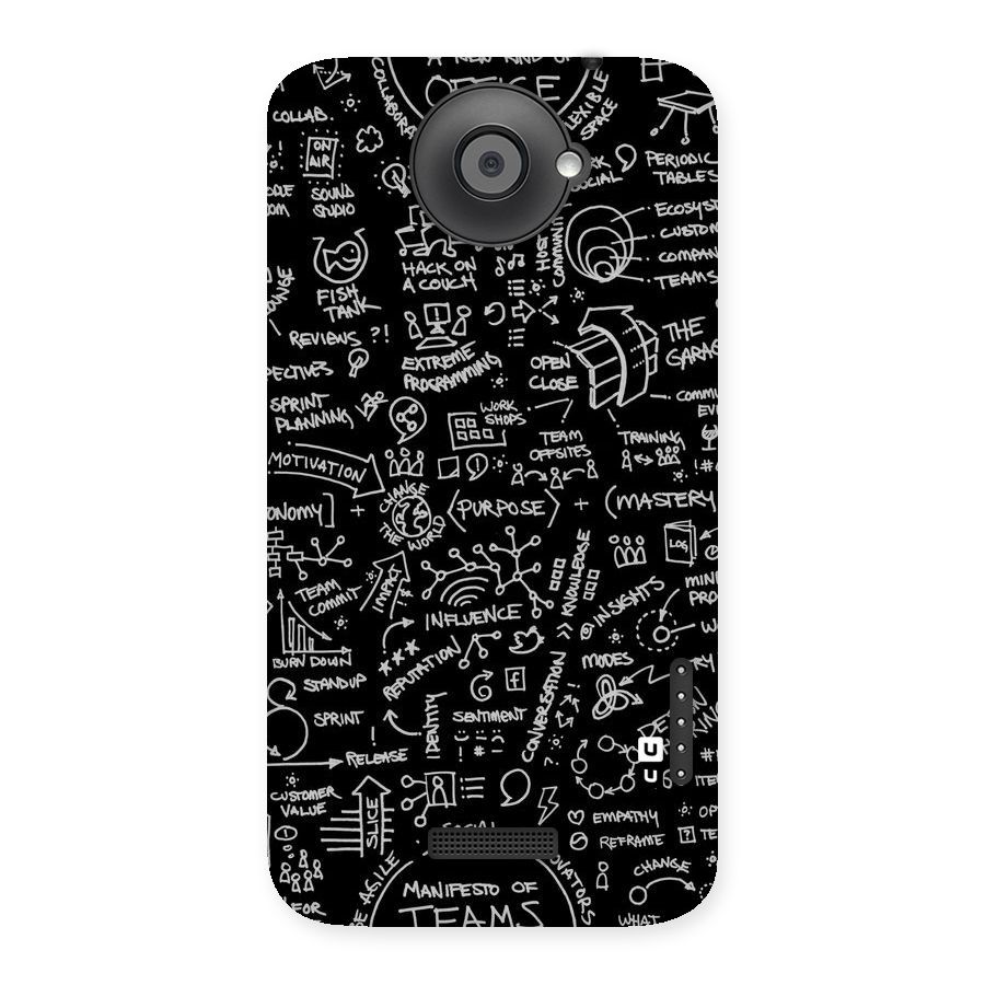 Anatomy Pattern Back Case for HTC One X