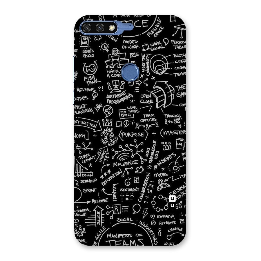 Anatomy Pattern Back Case for Honor 7C