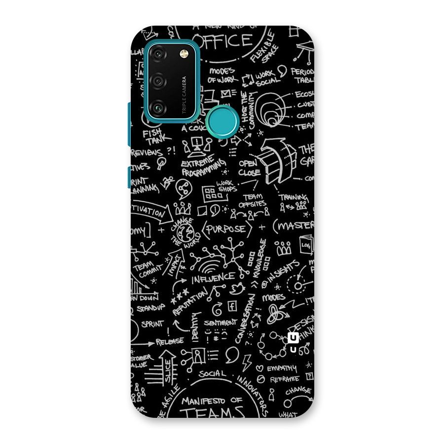 Anatomy Pattern Back Case for Honor 9A