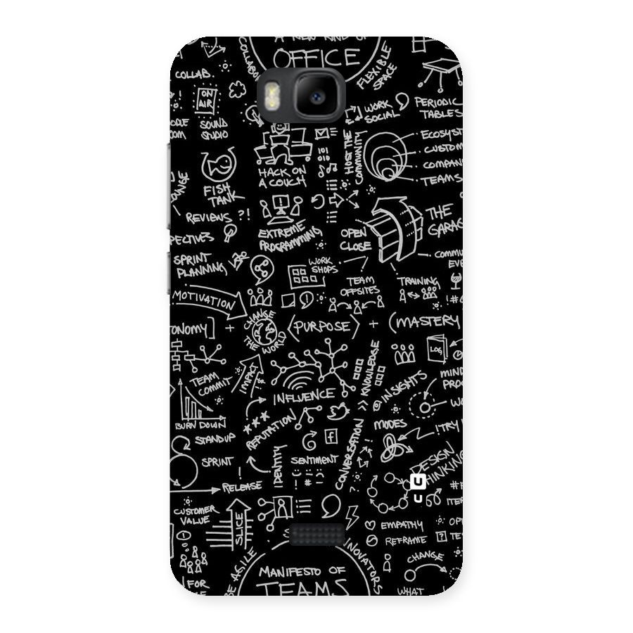 Anatomy Pattern Back Case for Honor Bee