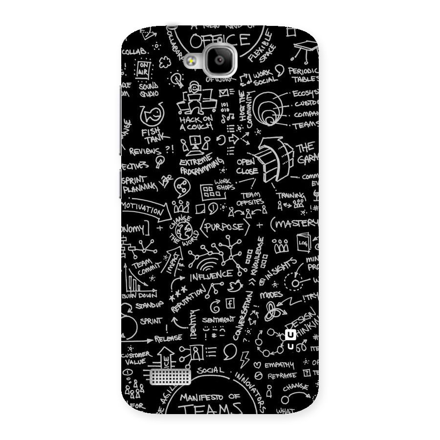 Anatomy Pattern Back Case for Honor Holly