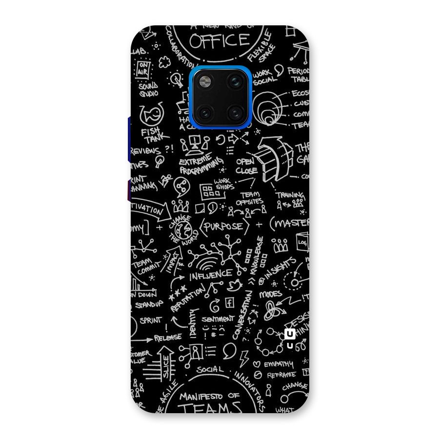Anatomy Pattern Back Case for Huawei Mate 20 Pro