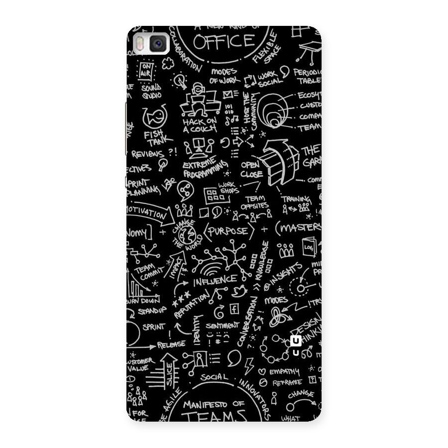 Anatomy Pattern Back Case for Huawei P8