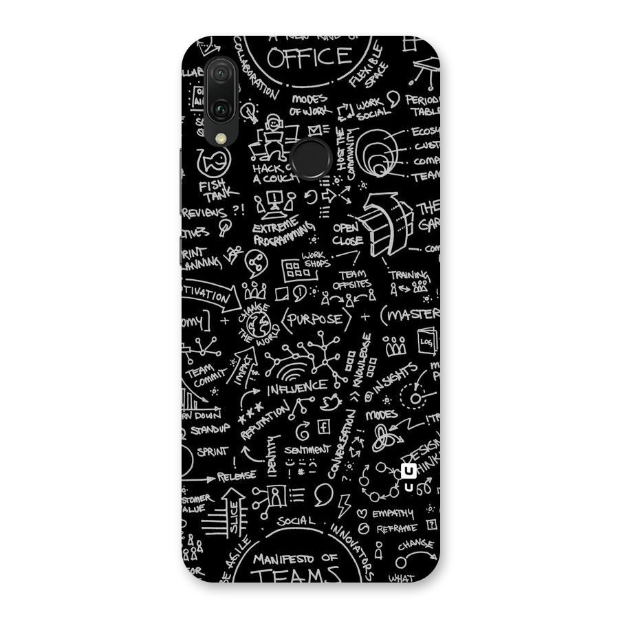 Anatomy Pattern Back Case for Huawei Y9 (2019)