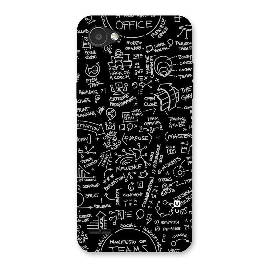 Anatomy Pattern Back Case for LG Q6